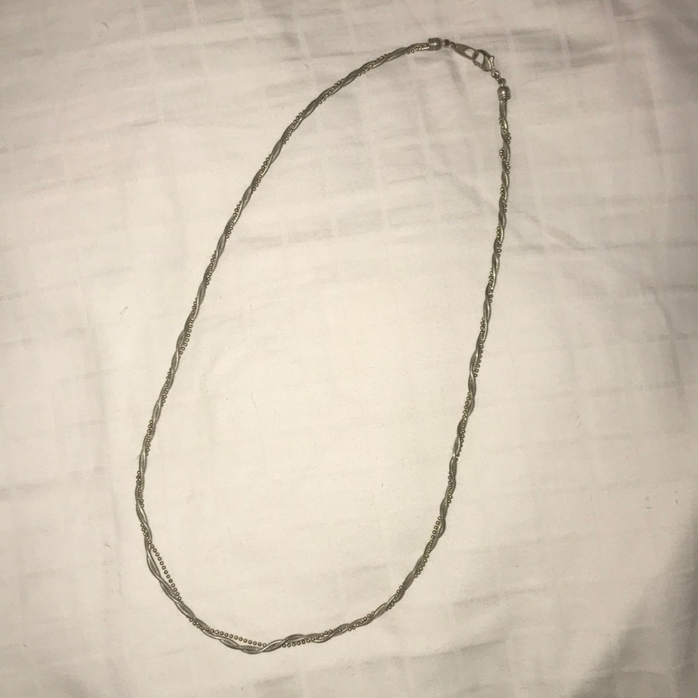 Silver and Gold Chain Necklace